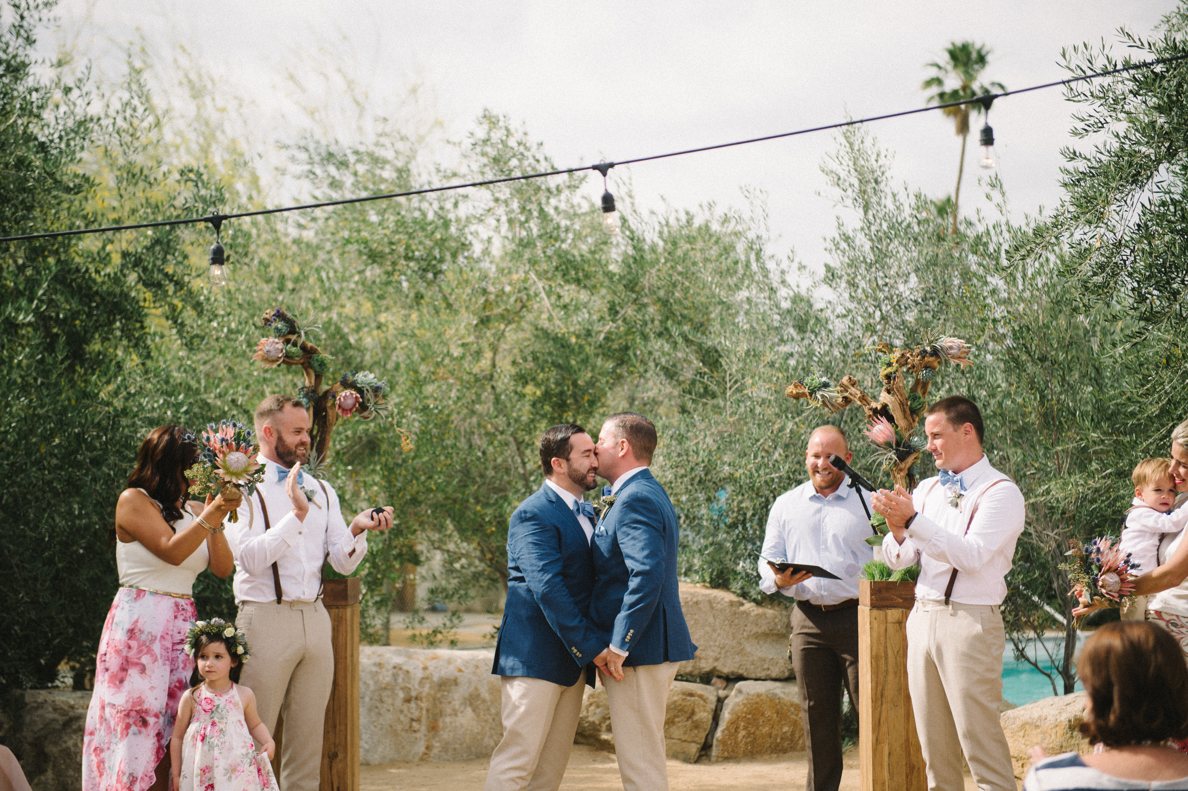 wedding ceremony at Ace Hotel Palm Springs