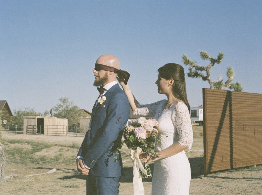 film photography of first look in pioneertown