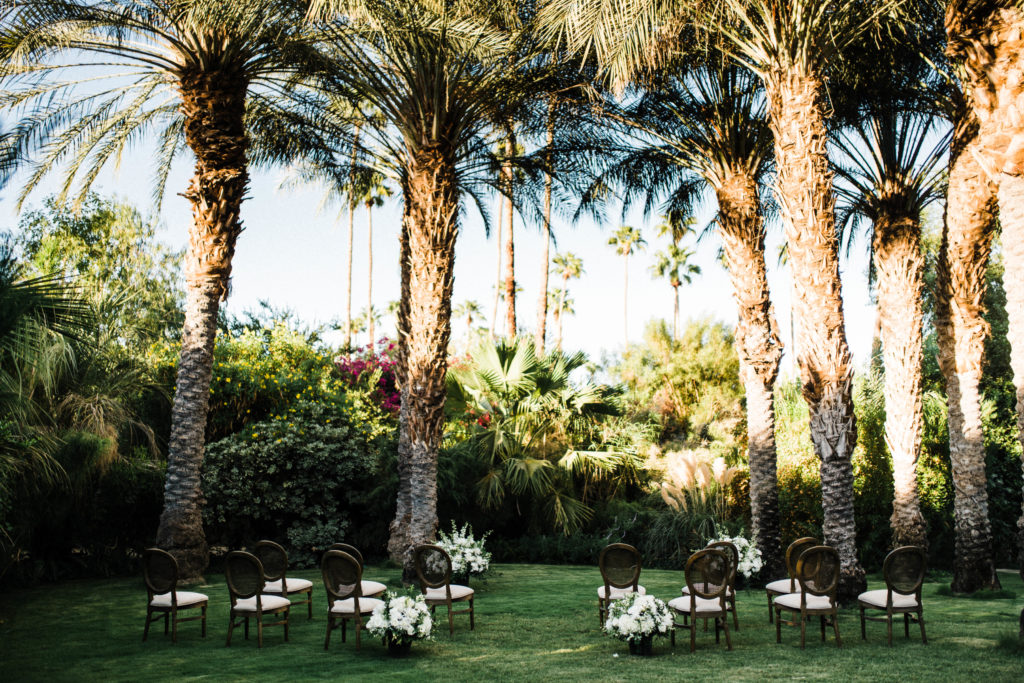 Parker Palm Springs wedding ceremony site