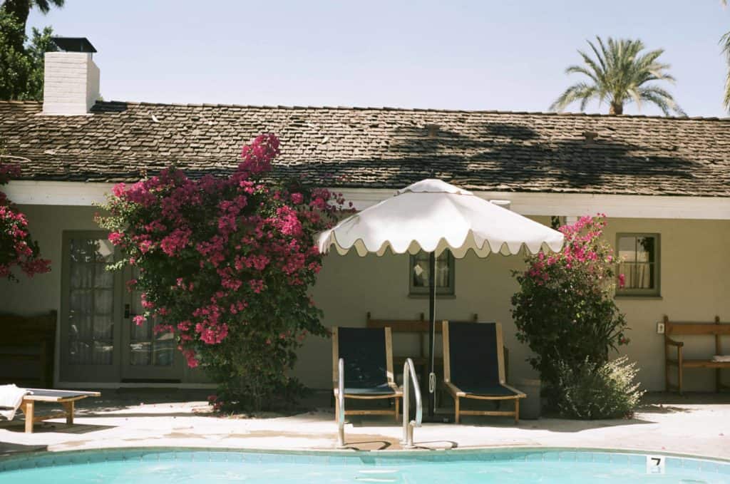 photo of pool at casa cody shot in film